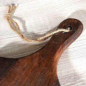 ARTISAN AURA Planche à découper en bois de hêtre massif Blocs à découper de cuisine avec poignée pour pain Pizza Plateau de service aux fruits - Product Image 2