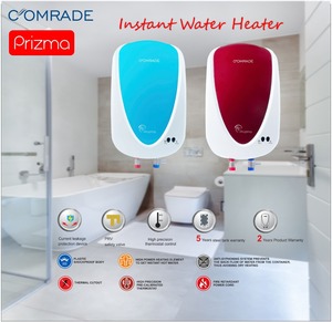 壁に取り付けられた熱カットアウトタンクレス給湯器インスタント温水間欠泉電流漏れ保護電源付き - Product Image 4
