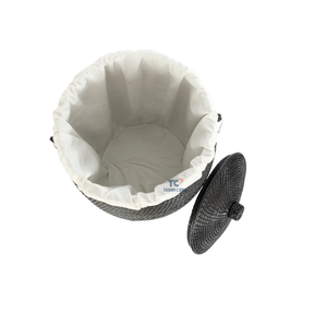 ตะกร้าซักผ้าทำมือตะกร้าผ้าหวาย - Product Image 4