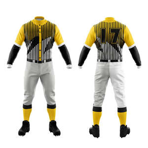 Uniforme de béisbol de buena calidad secado rápido 100% poliéster conjunto de uniforme de Softbol - Product Image 4