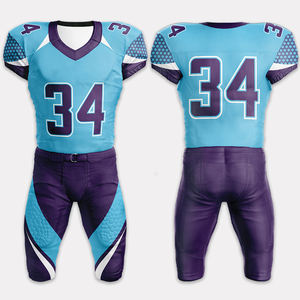 Wholesale Cheap <b>Price</b> Full Sublimation American <b>Football</b> Uniform OEM Service Short Sleeve American <b>Football</b> Jersey Sets - Product Image 1