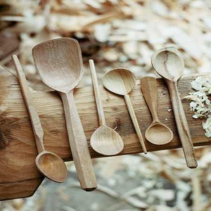 Premium Wood Cutlery Set <b>Spoon</b> for Kitchenware Home Hotel Dining <b>Table</b> Dinner Modern Design Natural Wood Flatware Cutlery Sets - Product Image 2