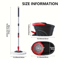 Serpillère rotative à 360° avec pédale pour le nettoyage des sols, fabrication OEM, vente en gros, ensemble professionnel de serpillère et seau en microfibre