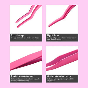 Meilleure pince à épiler professionnelle pour extension de cils en acier inoxydable avec embouts en fibre, outil de beauté en gros à prise parfaite pour les cils - Product Image 6