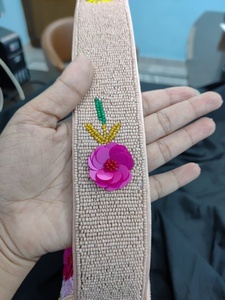 Sac à bandoulière fait main en sequins 3D et perles, broderie colorée, sac à main bandoulière - Product Image 4