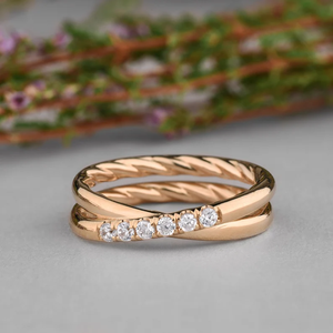 Anillo de Boda Elegante con Diamante Moissanita, Anillos Delicados para Cualquier Ocasión - Product Image 6