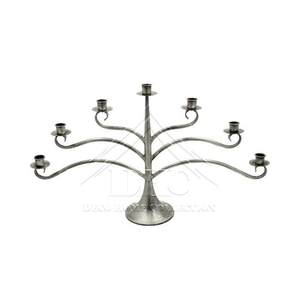 Bougeoir en fer métallique de style antique magnifiquement conçu pour la décoration de centre de table avec une finition durable et durable - Product Image 2