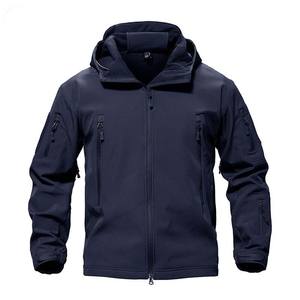 Vestes softshell avec logo personnalisé dernier style coupe-vent imperméable à col montant pour les travaux en plein air toile tissu en vrac vente en gros - Product Image 1