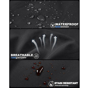 Veste Softshell légère et personnalisée pour hommes, veste souple imperméable coupe-vent doublée de polaire chaude pour la randonnée en plein air - Product Image 6