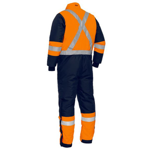 Hi Vis Contrast Overall Taped Two Tone Hi Vis Freezer Overall Hi Vis Mean's Two Ton Cotton Overall - Product Image 2