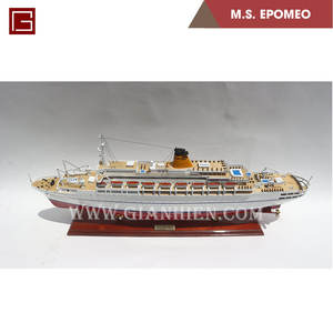 Gia Nhien Fabricant Conception personnalisée quantité minimale de commande bas MS EPOMEO MODÈLE DE BATEAU EN BOIS MODÈLE DE BATEAU EN bois DE HAUTE QUALITÉ - Product Image 2