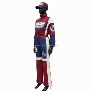 Ensemble coupe-vent pour femmes en polyester, blocs de couleur marron, marine, crème, avec impression de logo personnalisé, broderie, ensemble coupe-vent grande taille - Product Image 4