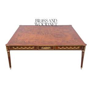 Ensemble de table basse rectangulaire classique de luxe avec deux tables d'appoint - Product Image 3