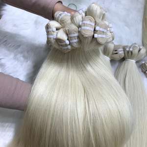 Meilleure vente 100% Vietnam Remy Hair Extensions prix de gros Blonde Bone Straight Human Hair de haute qualité - Product Image 6