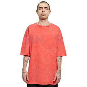 Camiseta Vintage de 100% algodón con lavado ácido y logotipo personalizado, camiseta Unisex de gran tamaño para hombres y mujeres, manga larga antiarrugas, Unisex Vintage - Product Image 1