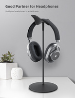 Support de casque vertical élégant Lamicall H1, support minimaliste en métal pour casque, support en caoutchouc pour casque supra-auriculaire