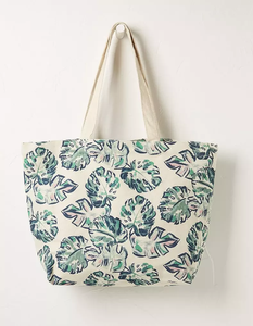 Bolsas de compras reutilizables de algodón de lona biodegradables ecológicas Impresión personalizada con automango Estilo de moda clásico - Product Image 2