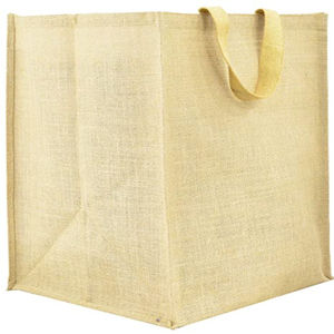 Bolsa de yute para la compra, bolso de mano plegable, de gran capacidad, reutilizable, para almacenamiento de frutas - Product Image 1