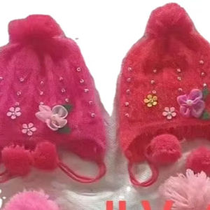 หมวกอบอุ่นสำหรับเด็กทารก, หมวกผ้าฝ้ายถักหมวกป้องกันฤดูหนาวสำหรับทารกแรกเกิด - Product Image 3