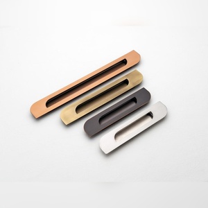 มือจับแบบซ่อนทำจากสแตนเลส ชุดอุปกรณ์ฮาร์ดแวร์ประตูบานเลื่อนสำหรับตู้ลิ้นชักทันสมัย ขายส่งจากโรงงานโดยตรง - Product Image 2