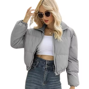 Blouson matelassé chaud pour femmes, manteaux d'hiver tendance et mignons pour femmes - Product Image 1