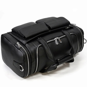 Bolso de lona de cuero de viaje para hombre 2025, portátil de cuero genuino ecológico de alta capacidad con cierre de cremallera reutilizable - Product Image 3
