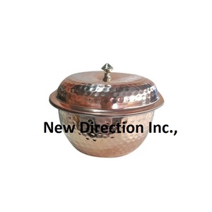 หม้อร้อนชุบทองเป็นมิตรกับสิ่งแวดล้อมของตกแต่งทำด้วยมือสำหรับเก็บอาหารเซิร์ฟเวอร์หม้อไฟ - Product Image 1