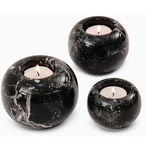 Elegant Marble Heart <b>Tealight</b> <b>Holder</b> Candle Stand for Christmas Home & Wedding Decor Living Room or Bedroom Accent - Product Image 3
