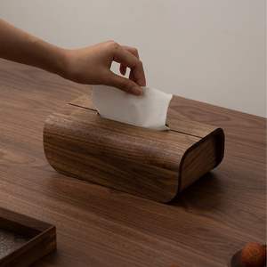 Boîte à mouchoirs de forme carrée de conception standard boîte à mouchoirs en bois de première qualité pour la décoration intérieure boîte à serviettes au meilleur prix - Product Image 3