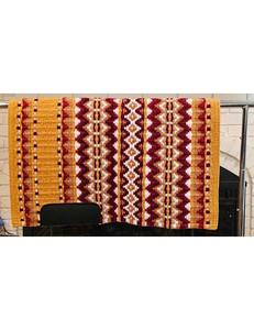 Couverture de selle occidentale en laine traditionnelle écologique personnalisable de haute qualité Durable tissé à la main cheval Pad équitation confortable - Product Image 4