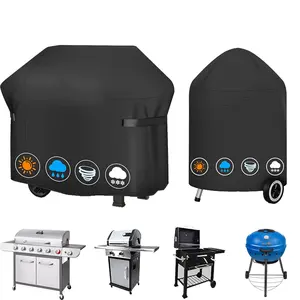 Heavy Duty Waterproof 58 Inch BBQ Barbecue Grill Cover For Weber Series Gas Grill 18 Inch Cover For Weber Charcoal Kettle