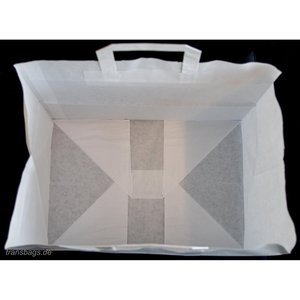 Borse in carta per pasticceria bianche 26+17x25cm - Product Image 4