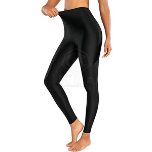 Collants de sport pour femmes, style tendance, taille mi-haute avec cordon de serrage, motif uni, vente en gros du Pakistan - Product Image 2