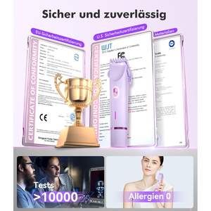 Tondeuse Intime Sans Douleur pour Femme, Épilateur Visage et Corps, Tondeuse Ligne Bikini, Comprend une Tondeuse Sourcils pour Usage Domestique - Product Image 6