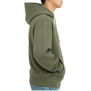 Hoodies For Men Casual Long Sleeve Pullover Sweatshirts With Pocket Fashion Drawstring Autumn OEM Logo Men Winter Hoodies - Product Image 2