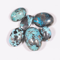 Turquoise naturelle, coupe ovale, qualité supérieure, doublement polie, double face, pour la fabrication de bijoux, 2 kg