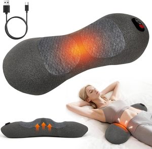 Lumbar Massager Pain Relief Support <strong>Pillow</strong> for Side Back and Stomach Sleeper Relaxer Waist <strong>Wedge</strong> Bolster Lumbar Massager <strong>Pillow</strong> - Product Image 1