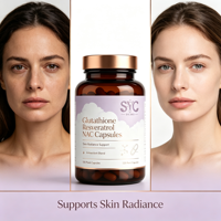 Formule de soutien OEM Glutathion et Resvératrol pour l'éclat de la peau et la longévité cellulaire, Fournisseur Or NAC, Vente en gros, Approvisionnement direct usine