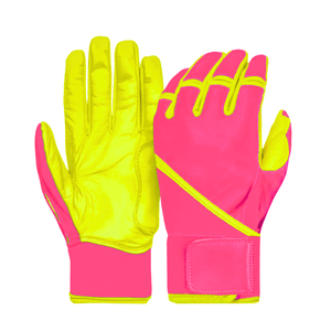 Best Quality Leather Baseball Batting Gloves Customized Logo & Colors Breathable and Lightweight Baseball Batting Gloves - Product Image 5