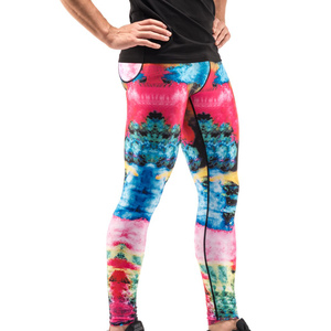 Leggings de compression pour hommes pour la gym et la course - Spandex/Polyester, antibactériens, anti-UV, respirants, taille élastique, service OEM disponible - Product Image 1