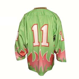 เสื้อฮอกกี้แบบใหม่ราคาถูก พิมพ์ลายแบบซับลิเมชั่น เสื้อซ้อมฮอกกี้น้ำแข็งแบบสั่งทำ เสื้อฮอกกี้น้ำแข็งสำหรับทีมสโมสร ชุดแข่งฮอกกี้น้ำแข็ง - Product Image 3