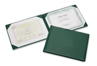 Elegante carpeta de Certificados de Diploma de cuero y PVC para una exhibición sofisticada de logros académicos