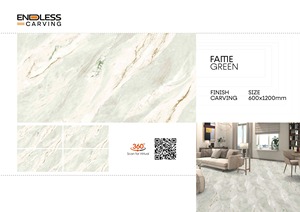 24x48 inch Sứ vitrified gạch ceramic nổi tiếng màu xanh lá cây vô tận khắc kết thúc thiết kế Tây Ban Nha 600x1200mm gạch cho phòng khách - Product Image 2