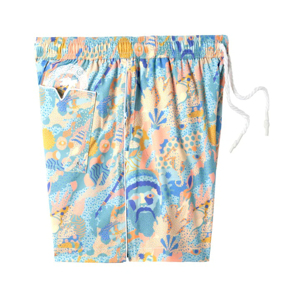 Pantalones cortos de baño de secado rápido personalizados para hombre con bolsillo lateral con cremallera Patrón sólido Estilo casual Pantalones cortos de playa con logotipo personalizado - Product Image 6