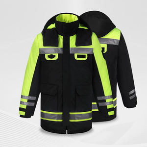 Custom Safety <b>Jacket</b> for Roadside, Factory, and Warehouse <b>Workers</b> Wholesale Custom Safety <b>Jackets</b> With Reflective Tape and Logo - Product Image 2