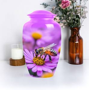 Bee <b>Large</b> European American Style Eco-Friendly Durable Cremation <b>Urn</b> for Human Ashes Customizable Designs (220 Cubic Inch - Product Image 4