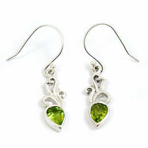Los más bonitos pendientes de piedras preciosas de peridoto en pendientes de gota de Plata de Ley 925 Vintage nuevo diseño joyería Bohemia proveedor directo - Product Image 1