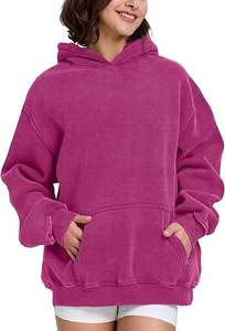 Sudaderas con Capucha Extra Grandes para Mujer, Sudaderas Gruesas para Parejas, Sudaderas Vintage con Lavado Ácido, Modelo 2026 - Product Image 4