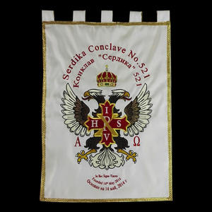 Gaita de lujo de doble cara con bandera bordada a mano, personalizada y diseñada a medida - Product Image 6