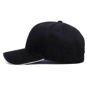 Gorra de béisbol vintage de algodón negro de 6 paneles, sombrero de papá en blanco unisex con logotipo bordado personalizado, nuevo sombrero clásico de algodón liso - Product Image 6